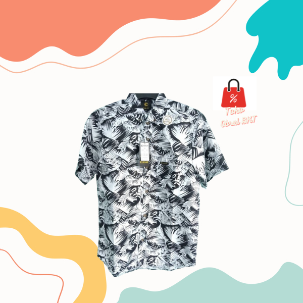 Baju Kemeja Kerah Shanghai Lengan Pendek Kaos Pria