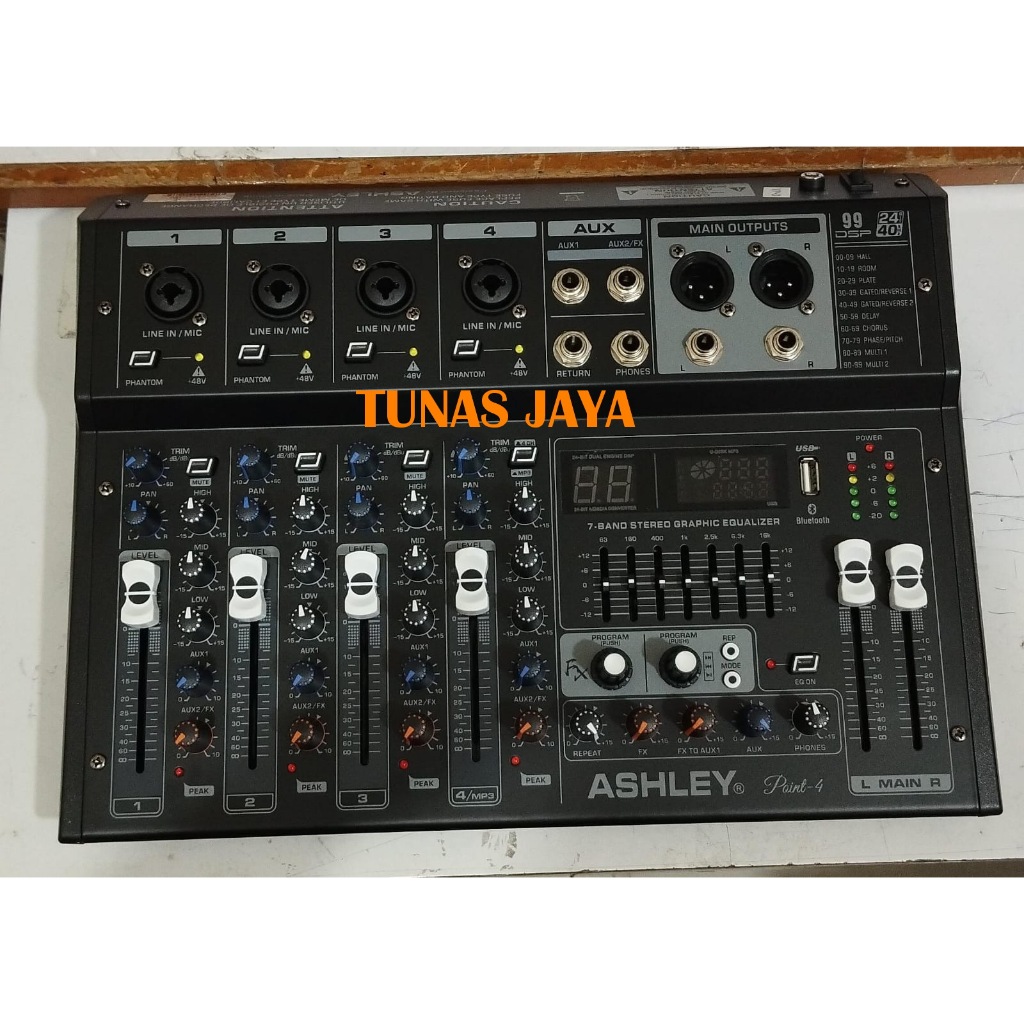 MIXER ASHLEY POINT4 - POINT 4 ORIGINAL ASHLEY 4 CHANNEL USB RECORDING