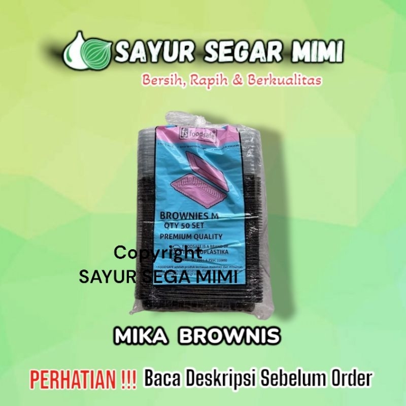 

Mika Brownis PET uk M isi 50pcs - Sayur Segar Mimi