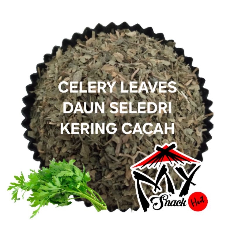 

CELERY LEAVES 5GR DRIED HERBS DAUN SELEDRI SLEDRI SELLERY CELERI LEAF FLAKE QIN CAI YE 芹菜叶 KERING