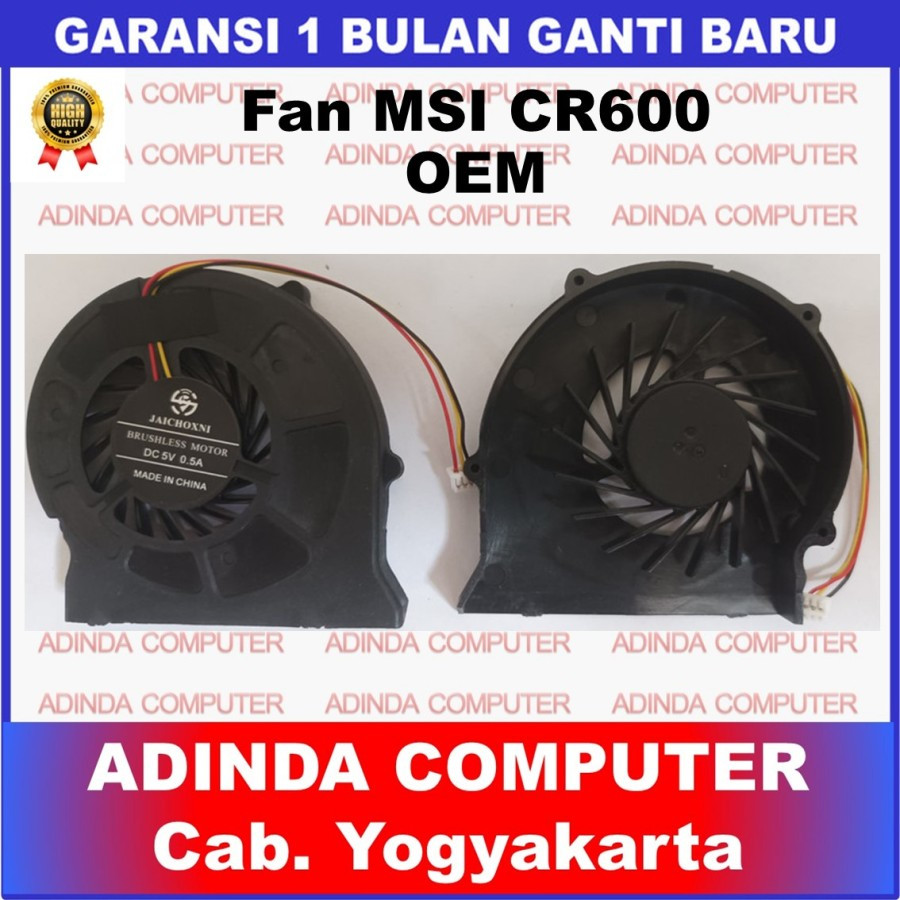Kipas Cooling Fan MSI CR600 CR420 CR420MX CX600 CX605 CX620 CX620MX CX