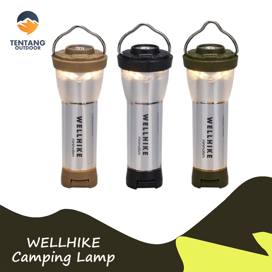 Lampu Camping WELLHIKE Lampu Tenda Hanging Tent Lamp Hiking Outdoor Lampu Terang Kemah Hiking Mendak