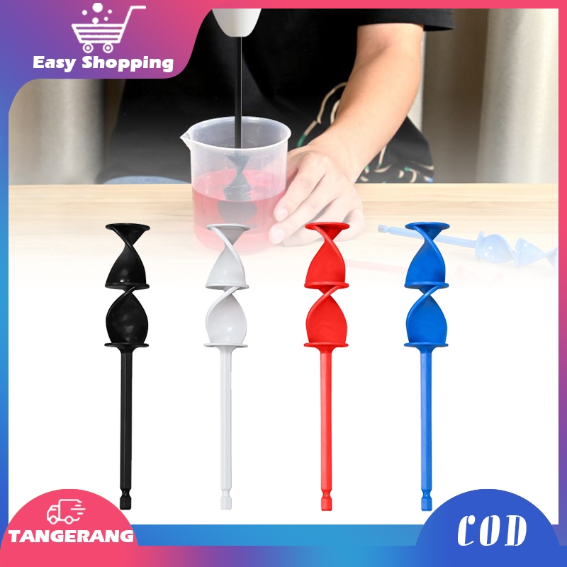 4pcs Pengaduk Resin Warna Mixer Resin Mixer Pengaduk Cat Cat Mata Bor Untuk Mengaduk Cat Resin Epoxy