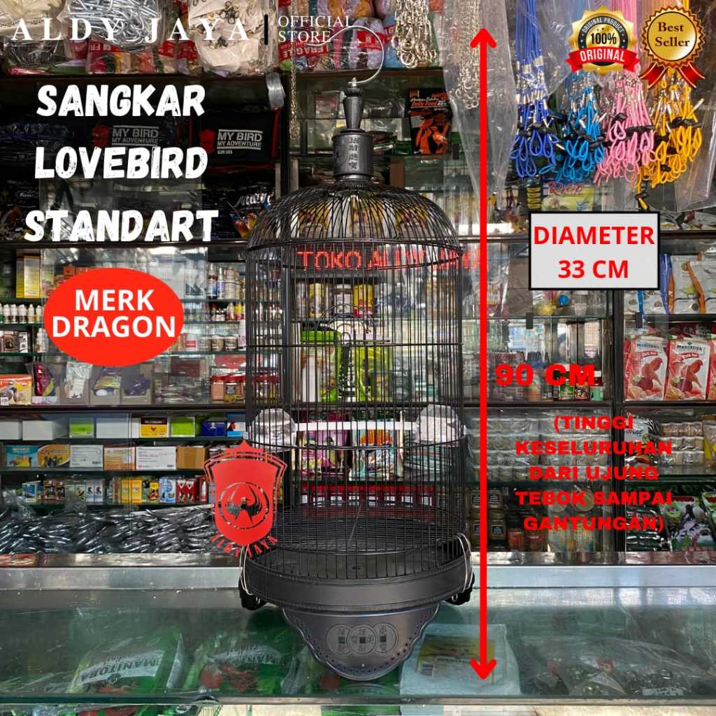 ALDY JAYA - SANGKAR LB DRAGON | SANGKAR BURUNG BESI I KANDANG LB PARKIT DLL