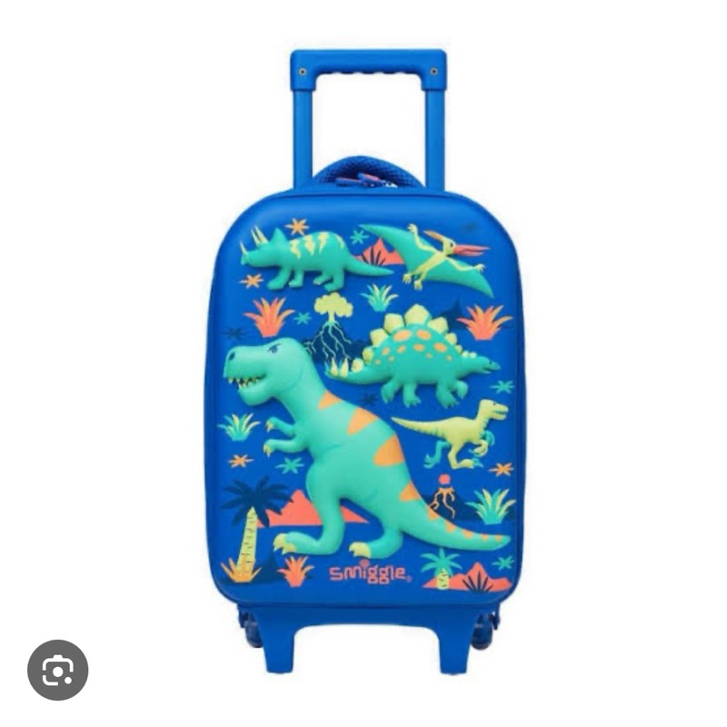 NEW Smiggle movin trolley junior hardtop dino trolley koper anak