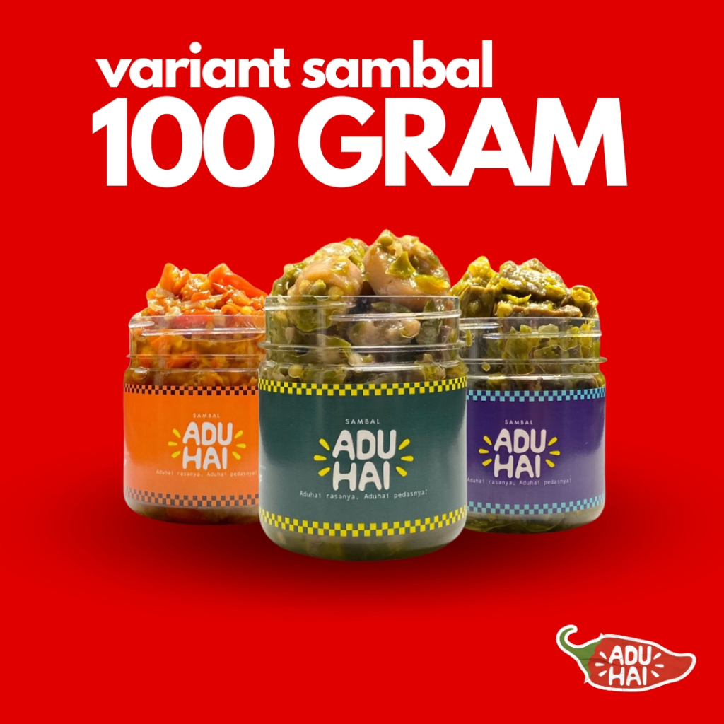 

SAMBAL ADUHAI - Sambel Pedas Asli Kemasan 100gr