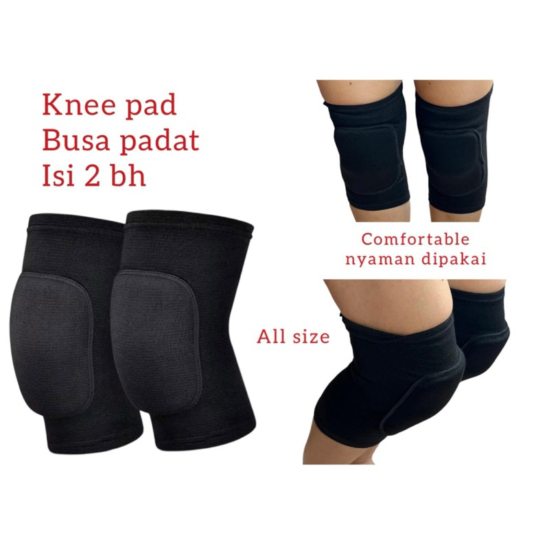 Knee voli knee Pad foam deker lutut dengan busa padat buat voli, sepak bola , kiper, futsal, sepatu 