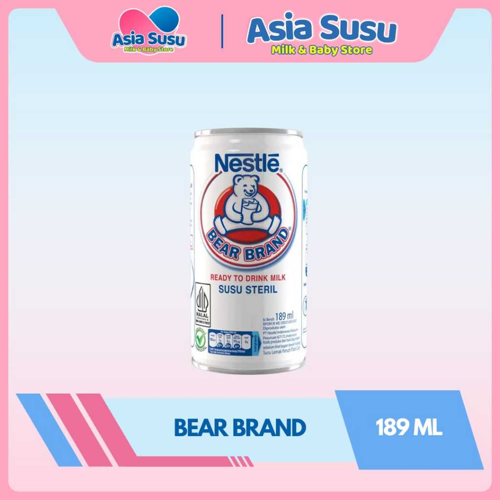 

BEAR BRAND Susu Kaleng Susu Beruang Susu Steril 189ml