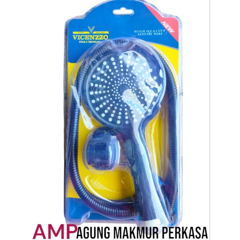 Hand shower mandi/kepala shower mandi hitam premium
