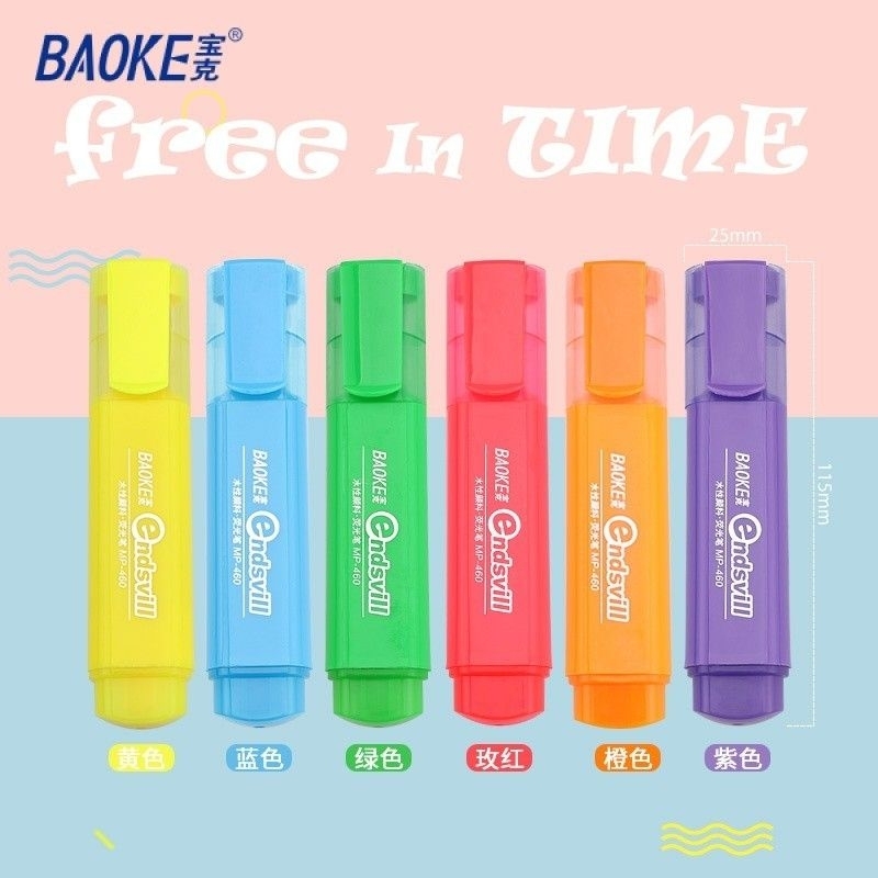 

BAOKE Stabilo highlighter penanda MP-460