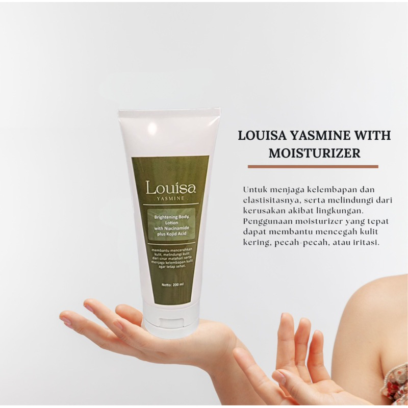 LOUISA YASMINE - Handbody Brightening Skin Niacinamide Kojic Acid Pelembab Pencerah Kulit Kusam Keri