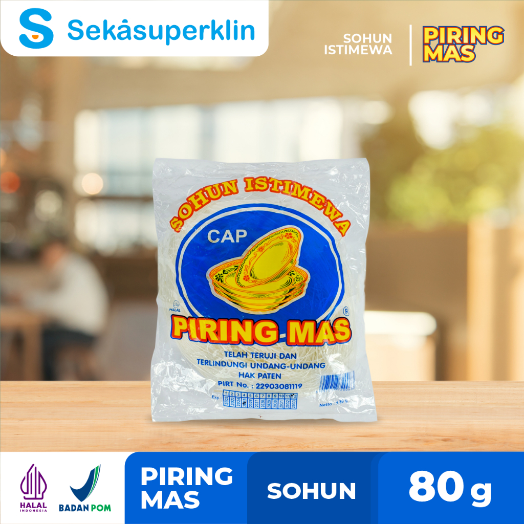 

MIE LAKSA / SOHUN / BIHUN CAP PIRING MAS 80 GRAM