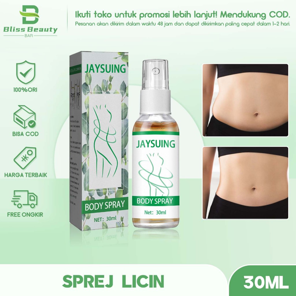 Jaysuing Body Slimming Spray 30ml Firming Skin Herbal Essential Oil Body Spray Tummy Slimming Spray