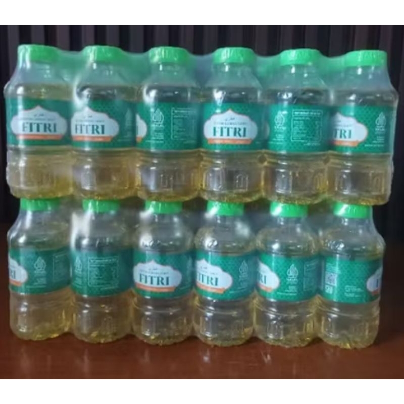 

minyak goreng fitri kemasan botol 200ml/pack isi 24 pcs