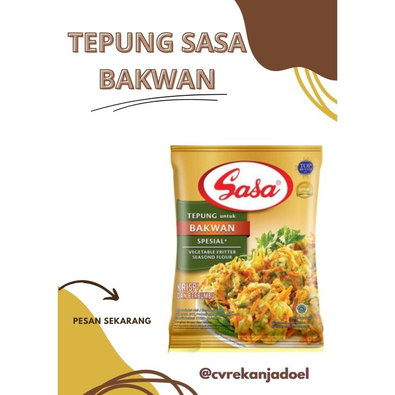 

Tepung Bumbu Sasa Bakwan 225gr