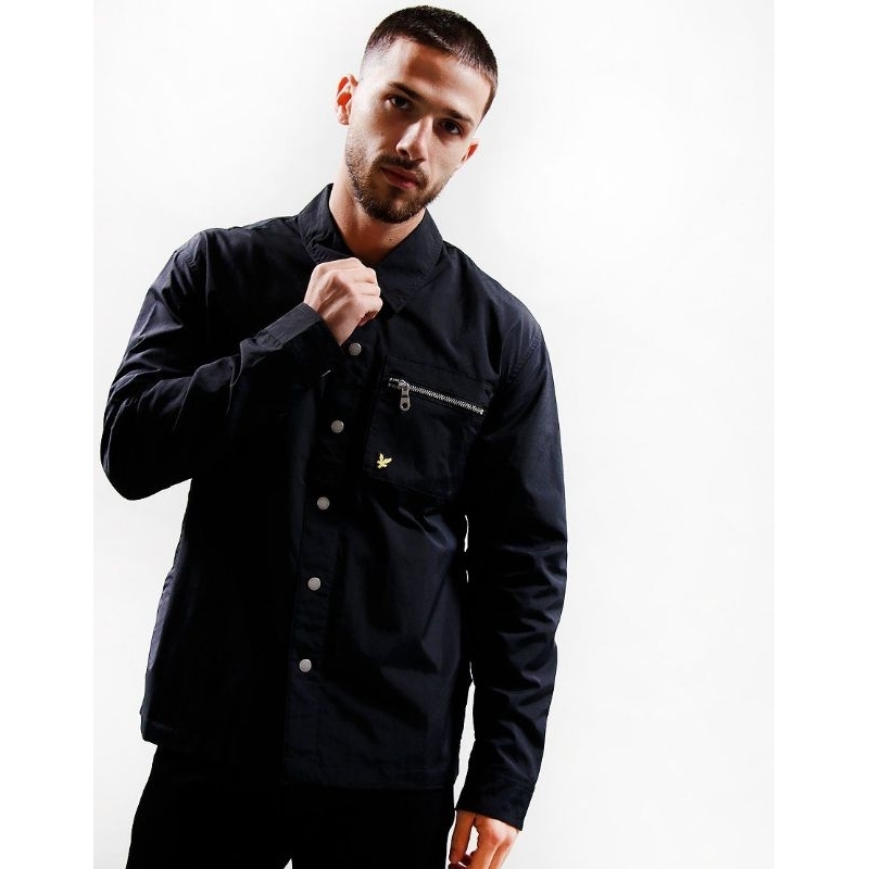 Lyle and Scott Nylon Overshirt Jacket Black Original