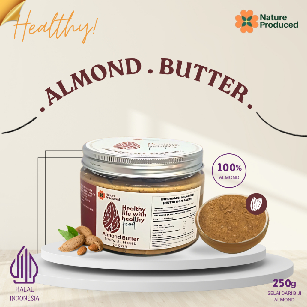 

Nature Produced Almond Butter 250gr
