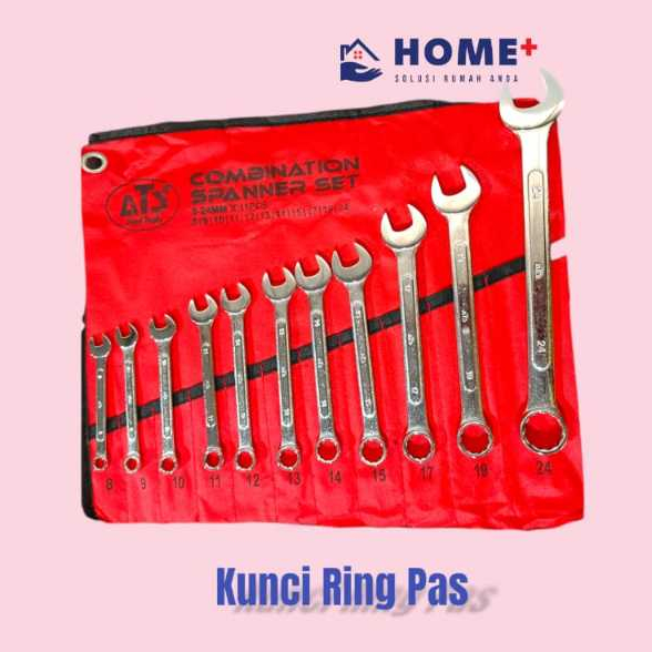 Kunci Ring Pas SET 8-24 ( 11 Pcs ) ATS ORIGINAL