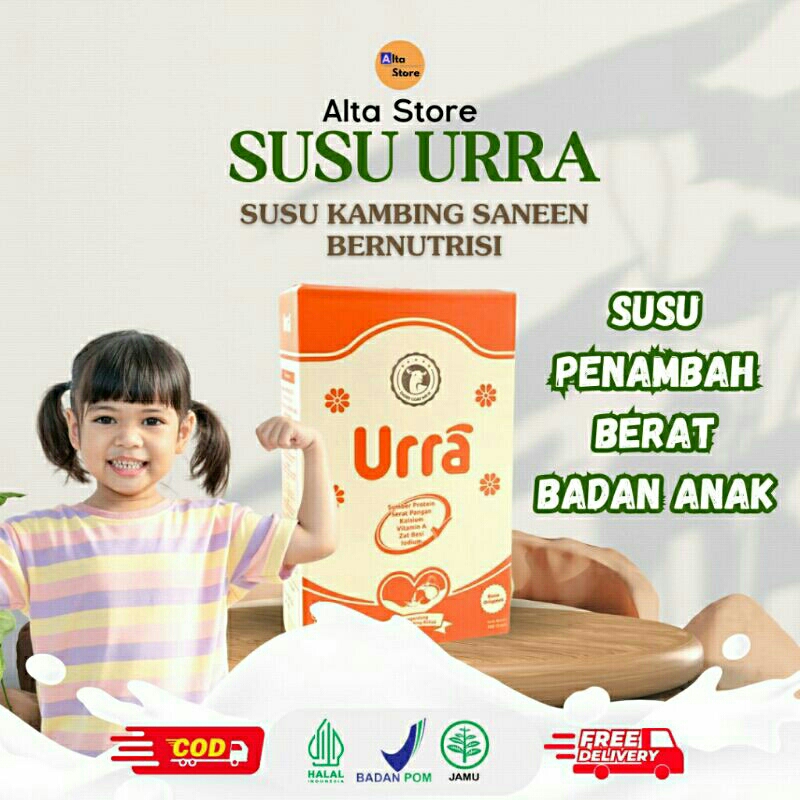 

URRA Susu Kambing Saneen Untuk Penambah Berat Badan & Tinggi Badan Anak
