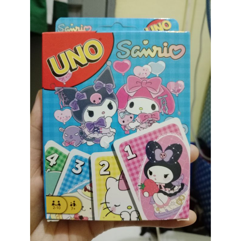 Kartu Uno uno, game family Un00 + uno sanrio + uno pokemon uno karakter lucu Random