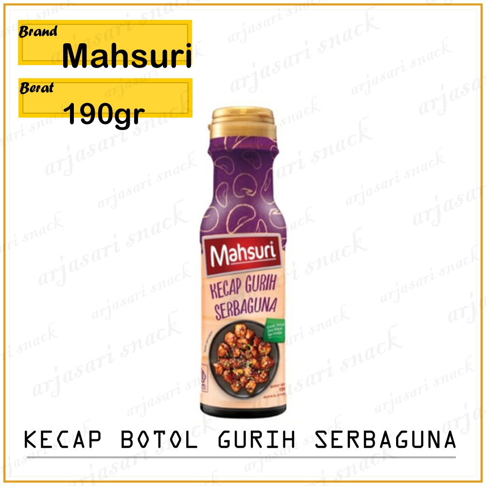 

Kecap Gurih Serbaguna Mahsuri 190gr
