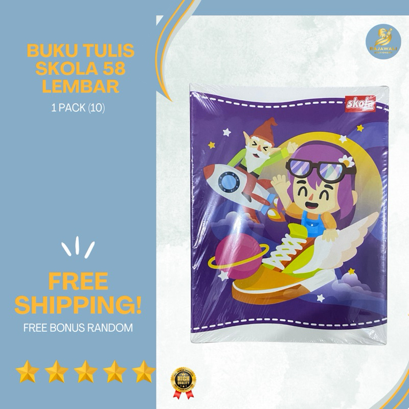 

Buku Tulis Skola 58 Lembar 1 Pack 10 Harga Terjangkau + Free Bonus Random!!