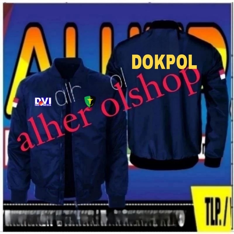 Jaket bordir Dokpol jaket Dokpol jaket bomber DOKPOL full bordir jaket dvi DOKPOL jaket bomber dokpo
