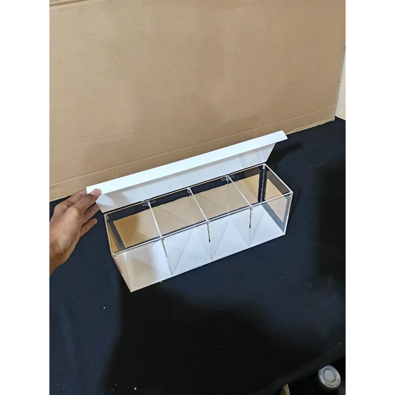 Kotak akrilik serbaguna Tempat permen akrilik tempat sosis akrilik acrylic candy jar