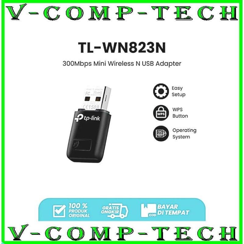 TP-LINK TL-WN823N 30OMbpsMini Wireless N USB Adapter / USB Wifi TP-LINK TL-WN823N