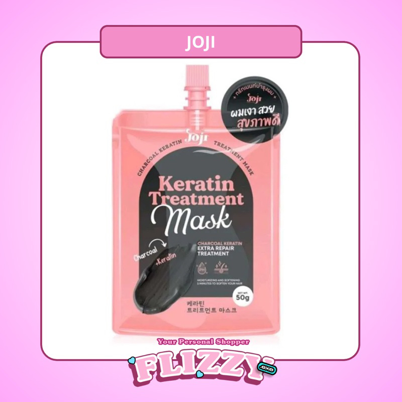 Joji Charcoal Keratin Treatment Hair Mask Sachet Masker Rambut
