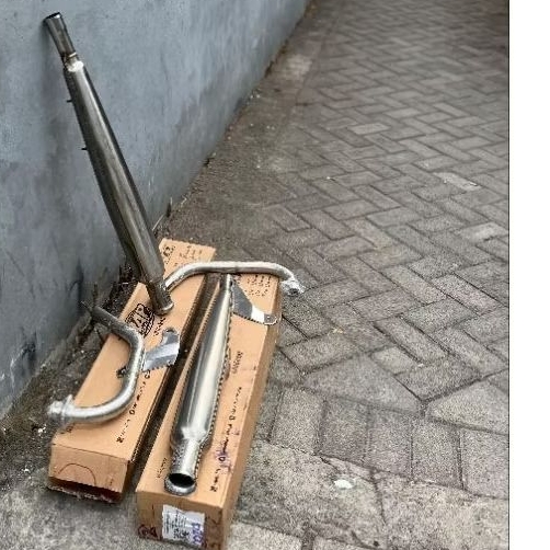 KNALPOT CORBI MUFFLER RAP ORIGINAL KNALPOT MUFFLER CORBI FULL STEENLIS ORIGINAL