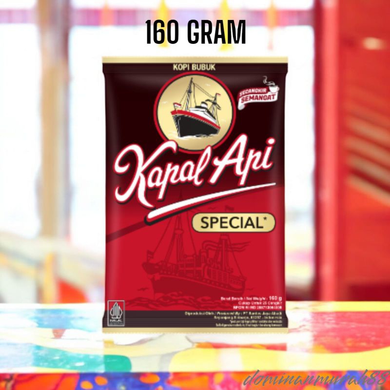 

KOPI KAPAL API SPECIAL BUBUK INSTAN KEMASAN 150 GRAM / KOPI KAPAL API