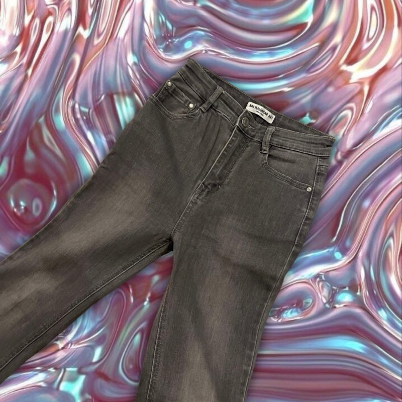 (PRELOVED) Pull & Bear Grey Skinny Jeans