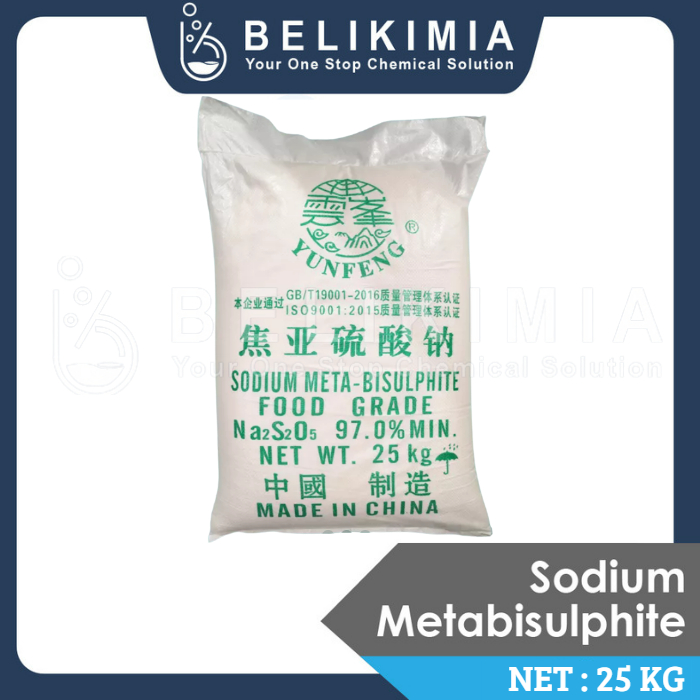 

(Instant) SMB Food Grade 25 KG - Sodium MetabisuIfit