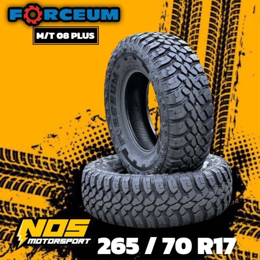 BAN MOBIL MT 265 70 R17 FORCEUM M/T 08 PLUS BAN TUBLES RING 17 265/70 | BAN PAJERO HILUX TRITON