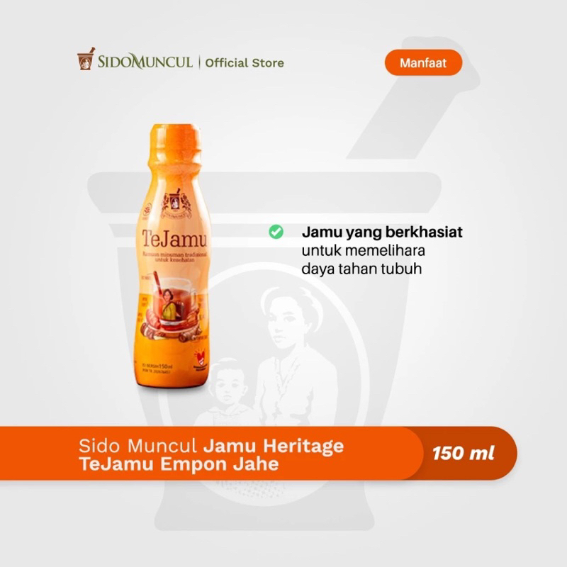 

Ramuan Minuman Tradisional TeJamu Empon Jahe 150ml - Daya Tahan Tubuh