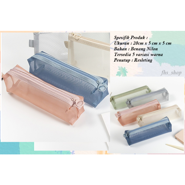 

Tempat Pensil Minimalist Style Kotak Pensil Tempat Pensil Aesthetic Kotak Pensil Aesthetic Mesh Tube