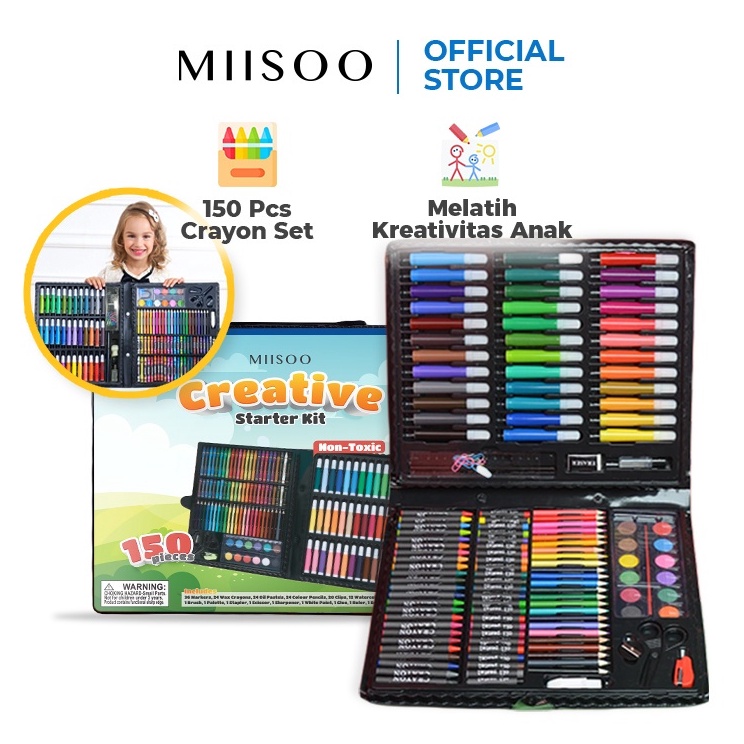 

Hot Selling Cece Fancy Items Exclusive MIISOO SET Crayon 15 PCS Set Pensil Warna Pastel Pensil Minyak warna untuk Melukis dan mewarnai