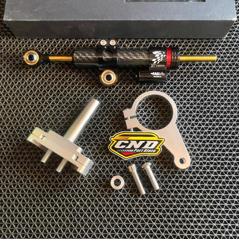 Breket Stabilizer R15 V3 Braket Stabilizer Matris Carbon R15 NEW Bracket Steering Damper Matris R15V