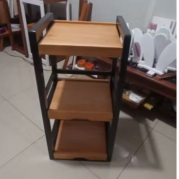 RAK DISPENSER SLEDING, RAK KAYU Sliding serbaguna.