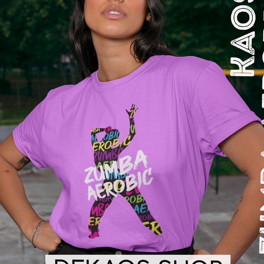 Super BAJU SENAM AEROBIC ZUMBA WANITA  KAOS AEROBIC WANITA  BAJU SENAM JUMBO  BAJU ZUMBA WANITA  BAJ