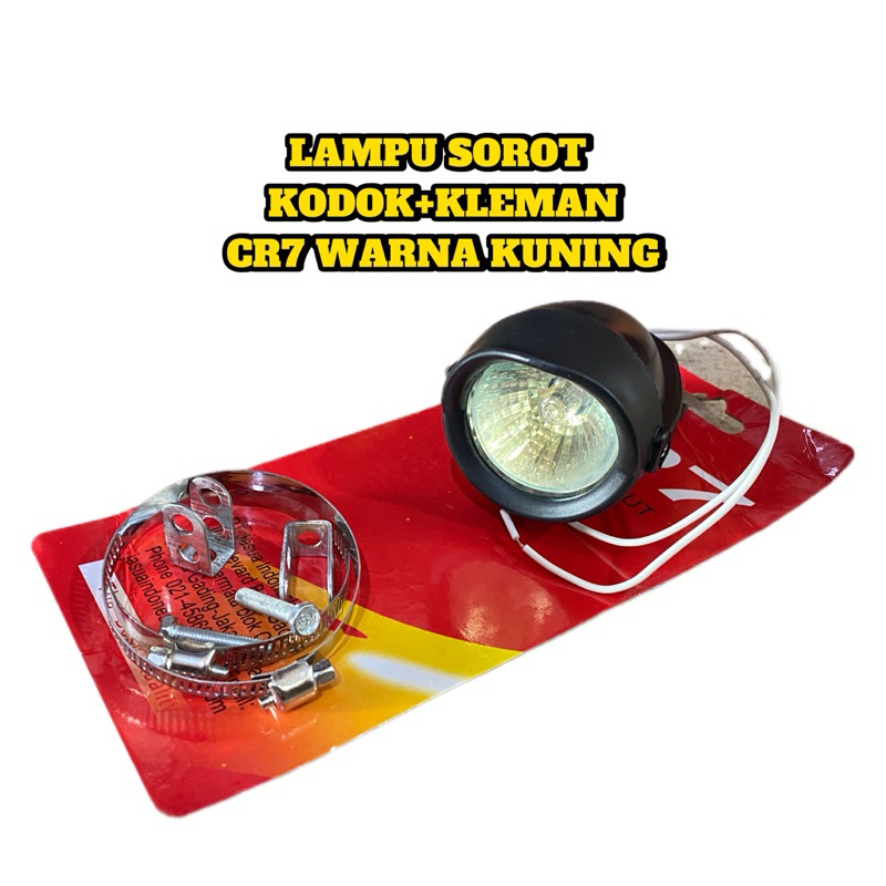 LAMPU TEMBAK SOROT PLUS KLEMAN CR7 MOTORCYCLE