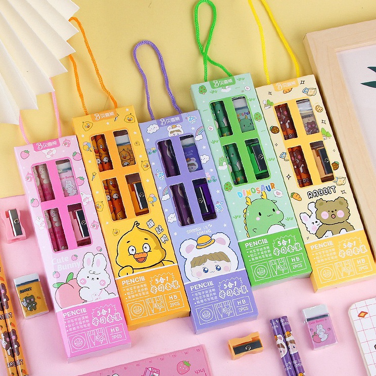 

Super Surprise GROSIR 3pcs set stationery paket alat tulis sekolah anak hadiah hampers kado lomba anak