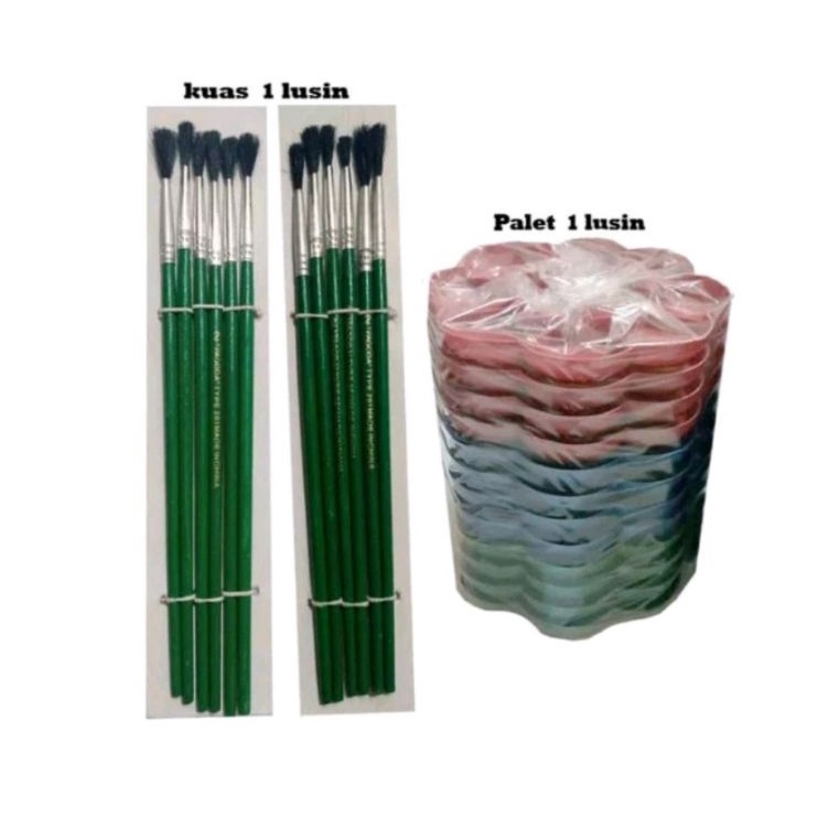 

Stock Banyak PAKET LUKIS KUAS DAN PALLET CAT