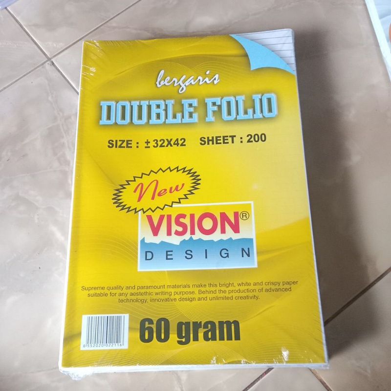 

DOUBLE FOLIO BERGARIS 1 pak isi 100 dan 200