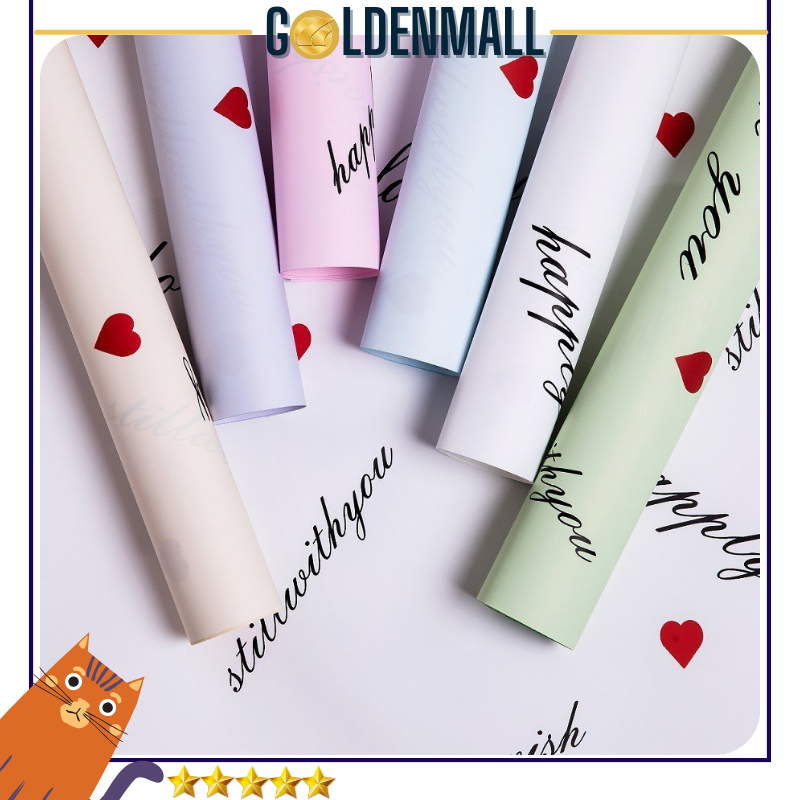 

Kertas Buket Love Cellophane Flower wrapping Hand Bouquet Florist 6166