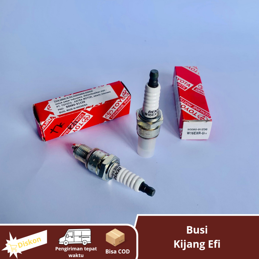 SPARK PLUG - BUSI KIJANG KAPSUL EFI 1800CC/T120SS INJEKSI W16EXR-U11 ORIGINAL TOYOTA