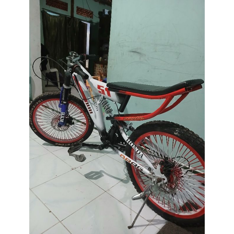 sepeda drag/lajak r20_pelek jari rapat custom NAMA