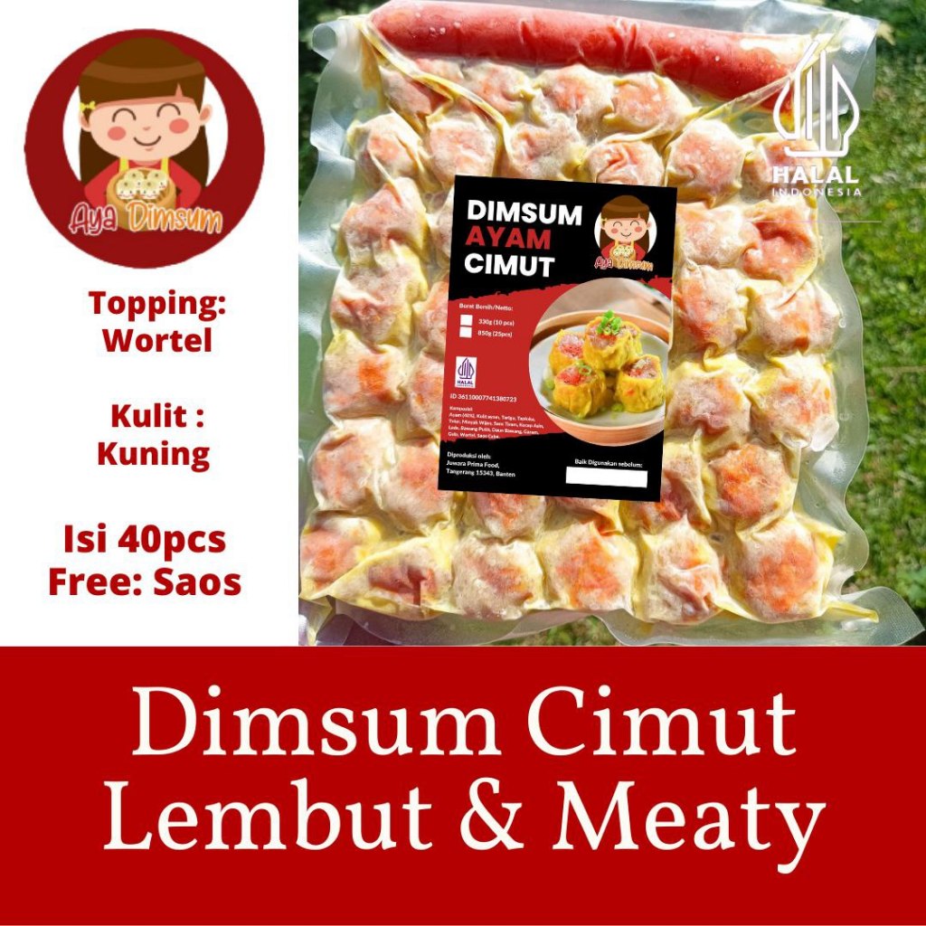 

Dimsum Ayam 40 pcs (Topping Wortel)