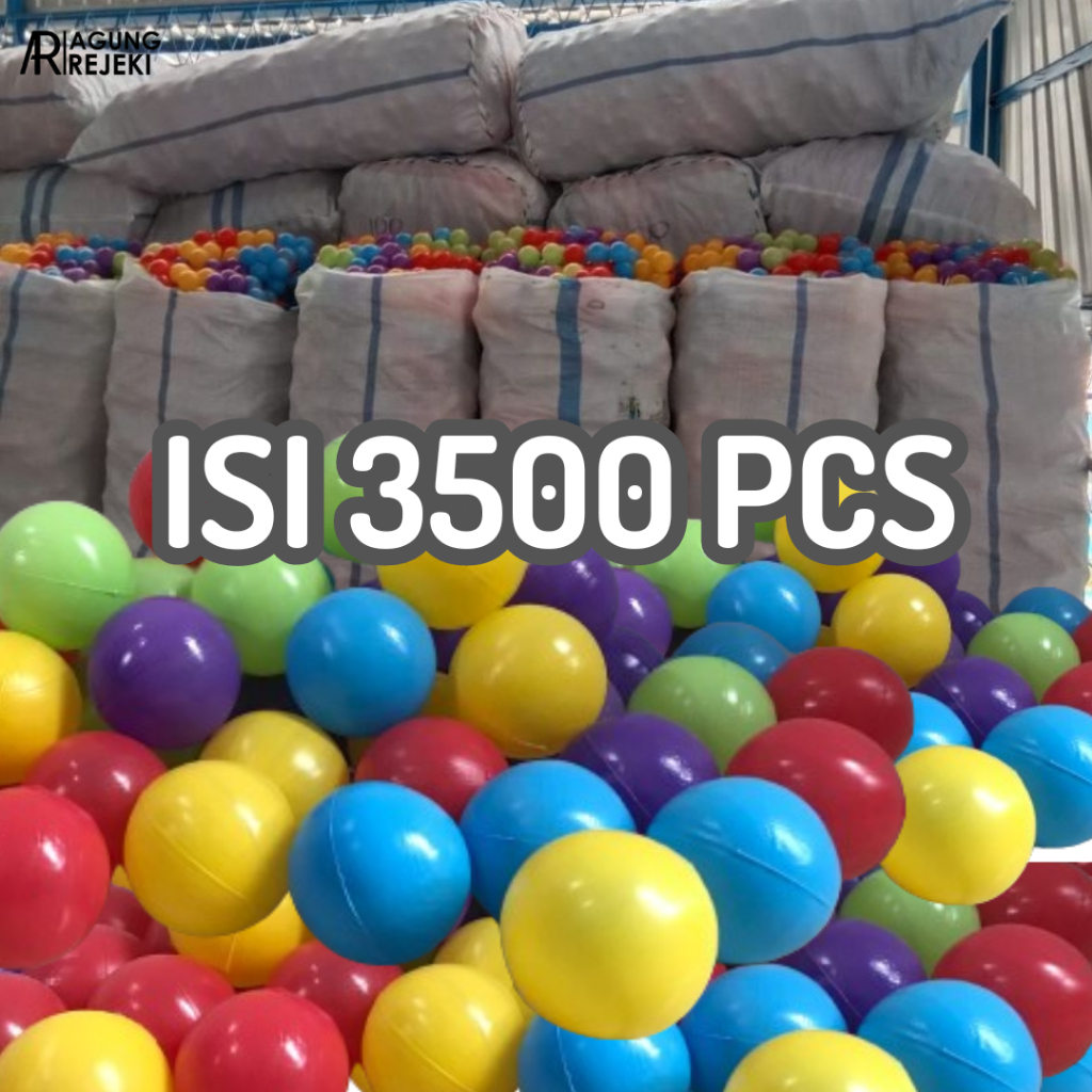 Paket Mandi Bola Anak Warna Warni isi 3500 pcs SNI | Bola Kecil Mainan Anak Best Seller Murah